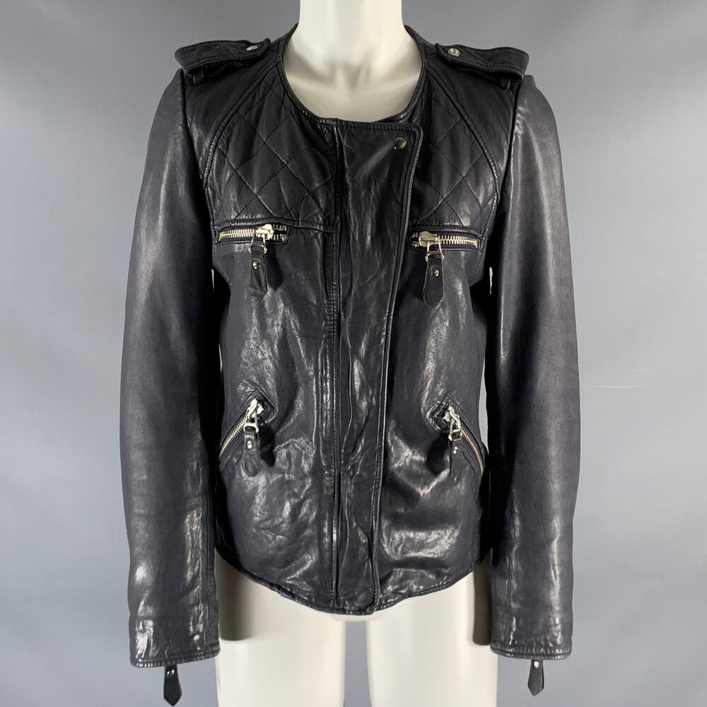 ISABEL MARANT Size 4 Navy Zip Up Jacket
